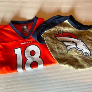 Youth  Denver Broncos Peyton Manning jersey and long sleeve Camo shirt Broncos